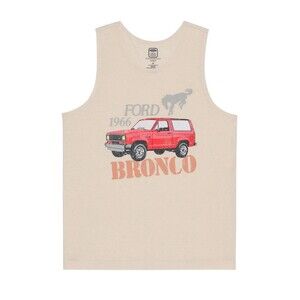 Ford Bronco Graphic Tank Top Sz XXL Natural New Cotton Blend Classic men's